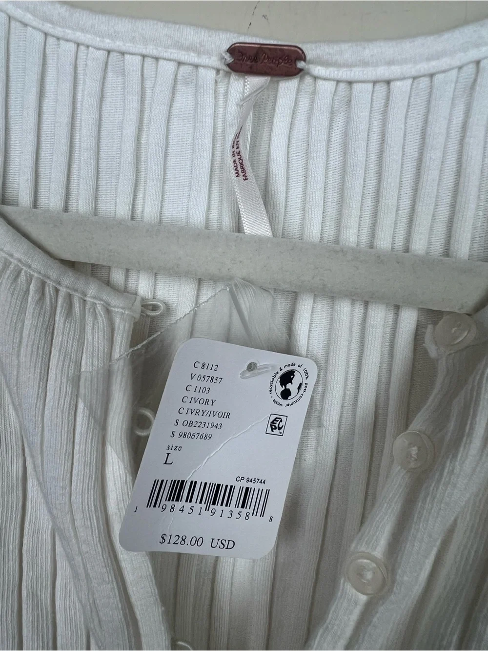 Free People Twice As Nice Maxi Top in Ivory